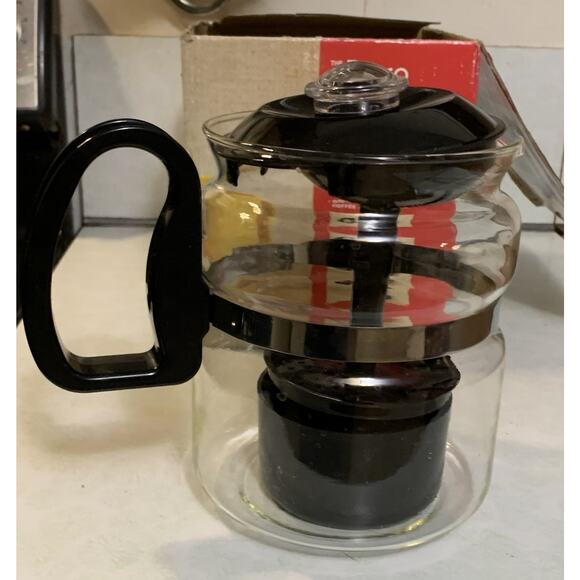 EuroHome Perco Mate 15 Cup Clear Glass Coffee Percolator Heat Resistant - Picture 1 of 9